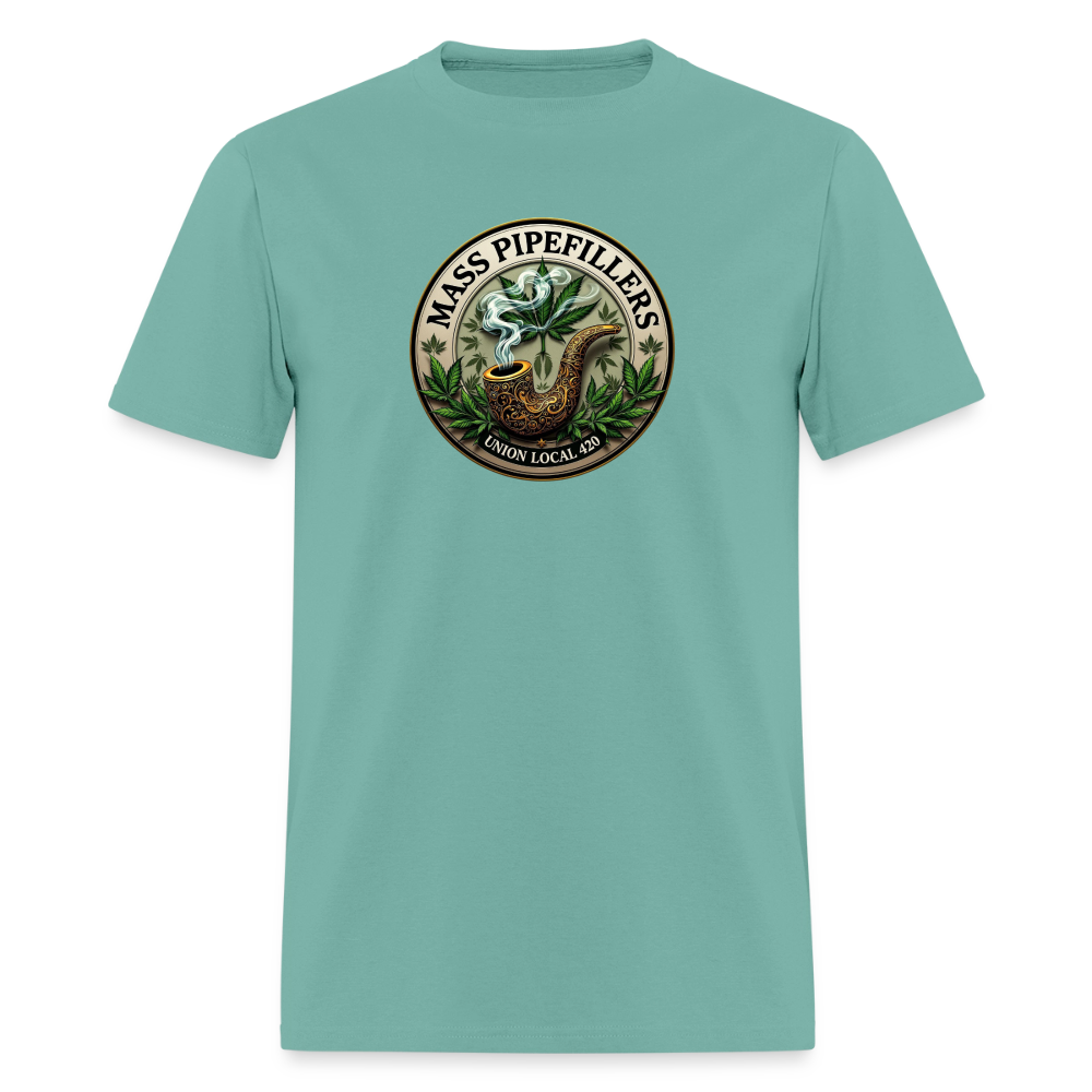 MASS PIPEFILLERS LOCAL 420 Men's T-Shirt - aquatic