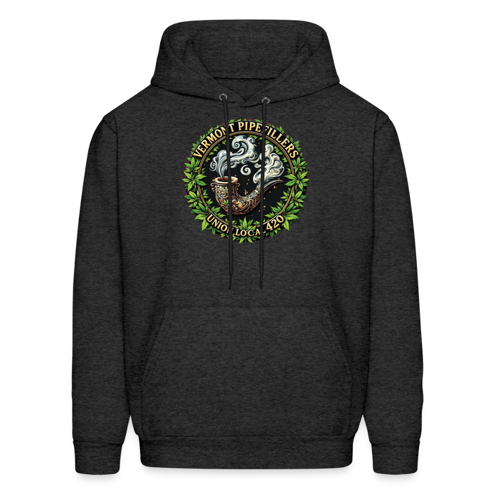 VERMONT PIPEFILLERS LOCAL 420 Men's Hoodie - charcoal grey