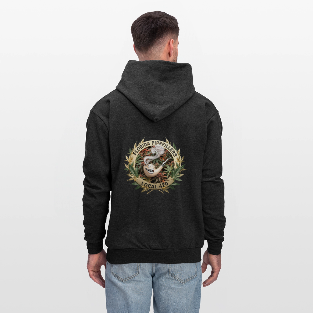 FLORIDA PIPEFILLERS LOCAL 420 F/B DESIGN Men's Hoodie - charcoal grey