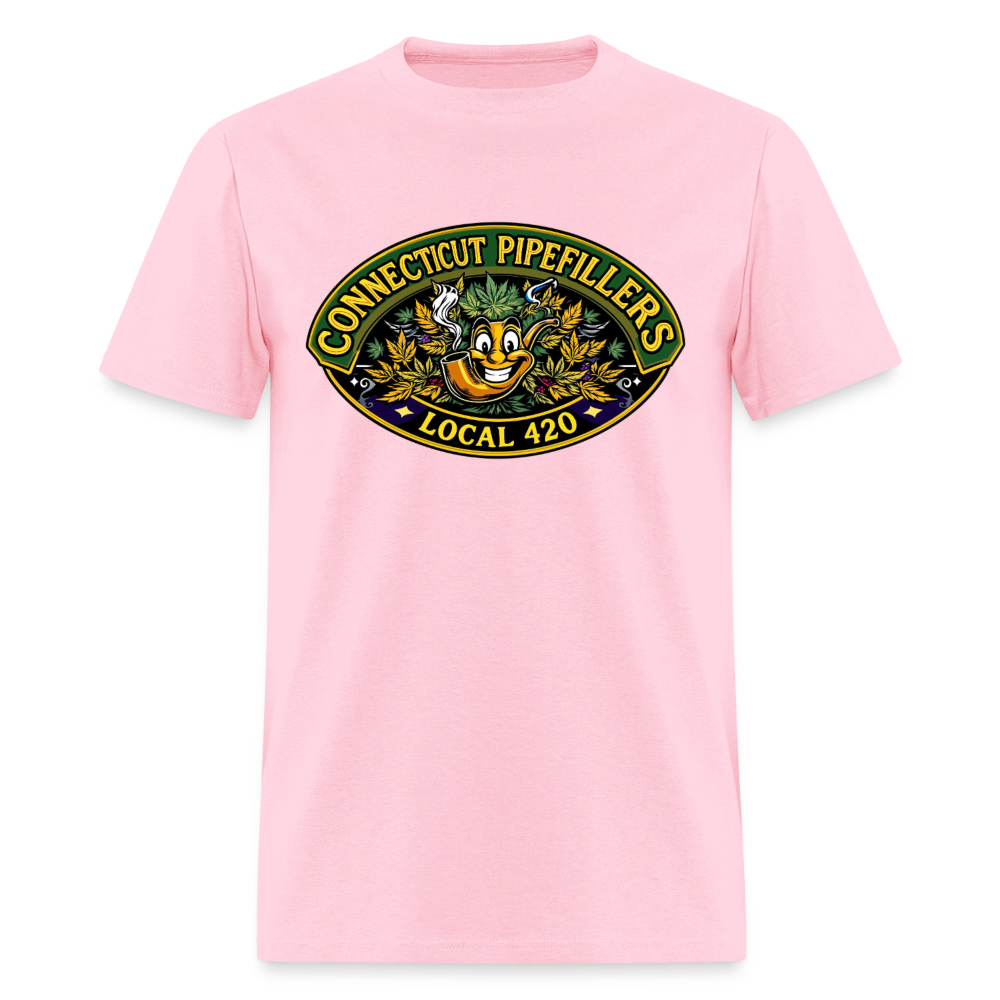 CONNECTICUT PIPEFILLERD LOCAL 420 F/B DESIGN Men's T-Shirt - pink