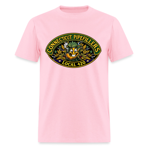 CONNECTICUT PIPEFILLERD LOCAL 420 F/B DESIGN Men's T-Shirt - pink