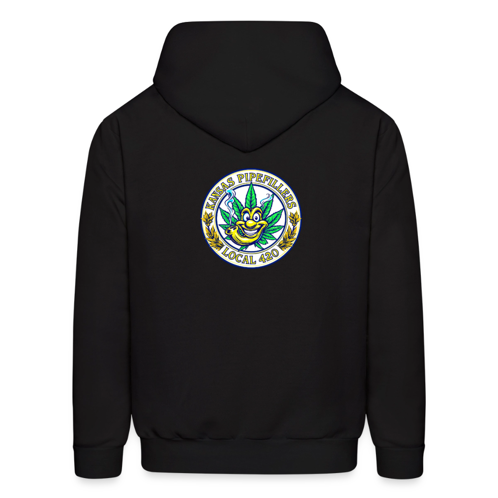 KANSAS PIPEFILLERS LOCAL 420 F/B DESIGNS Men's Hoodie - black