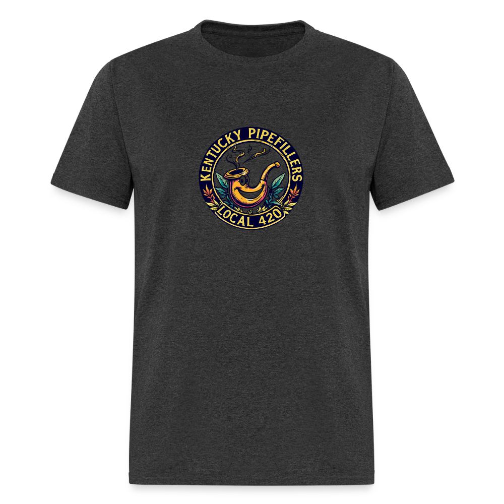 KENTUCKY  PIPEFILLERS LOCAL 420 Men's T-Shirt - heather black