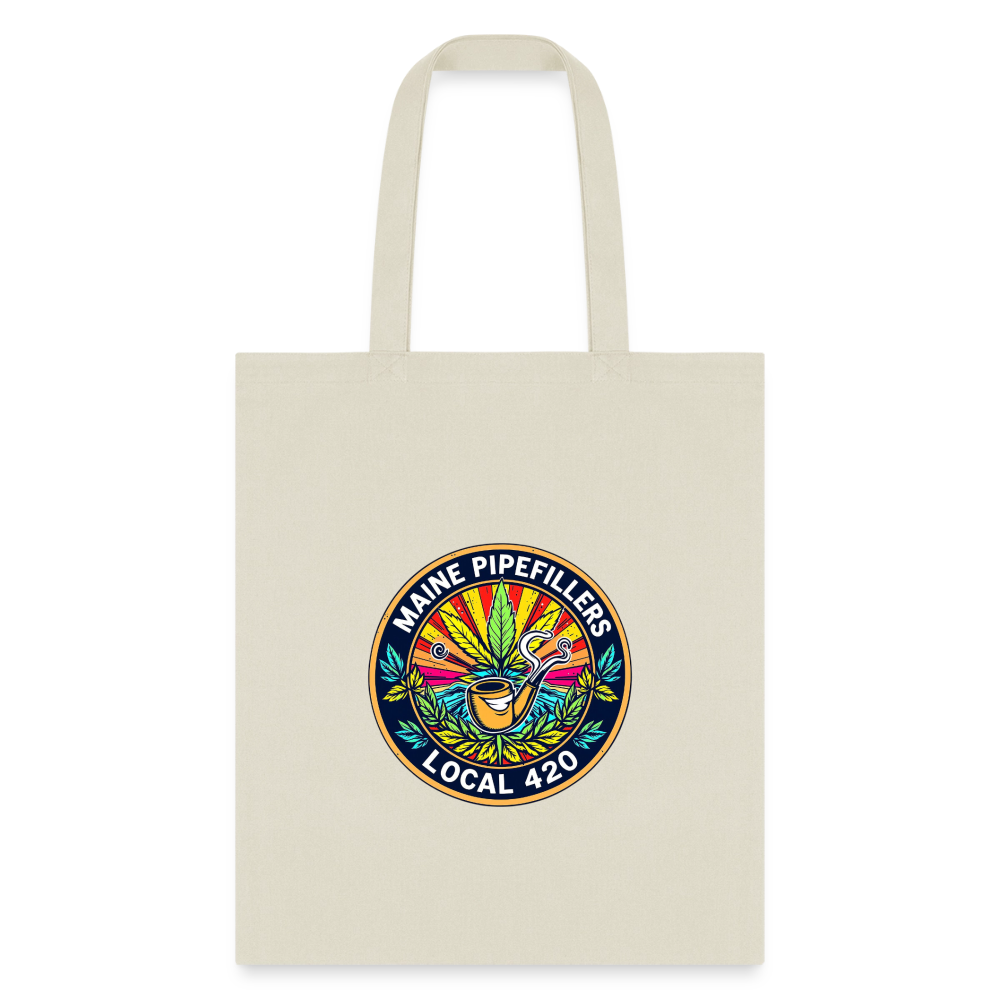 MAINE PIPEFILLERS LOCAL 420 Tote Bag - natural