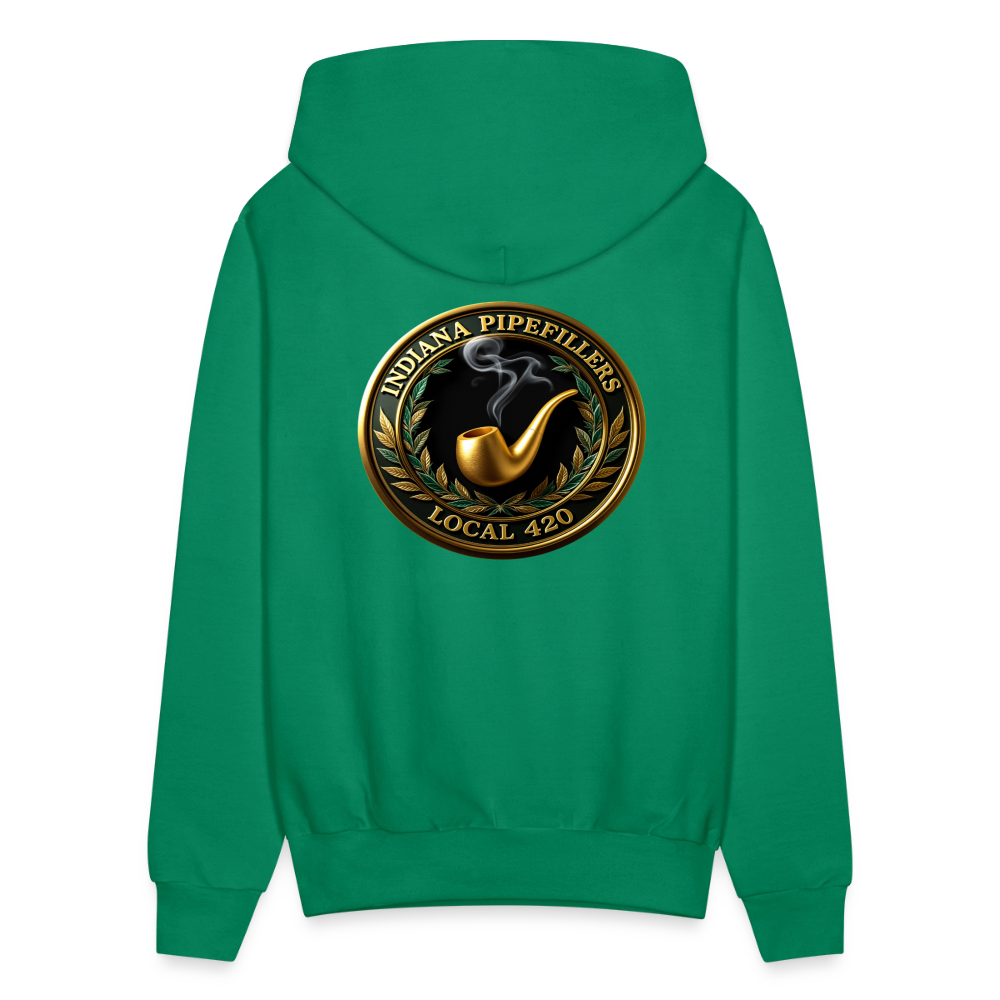 INDIANA PIPEFILLERS LOCAL 420 F/B DESIGN Men's Hoodie - kelly green