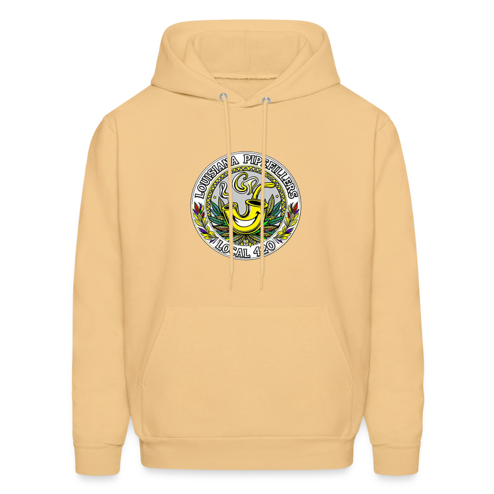 LOUISIANA PIPEFILLERS LOCAL 420 Men's Hoodie - light gold 