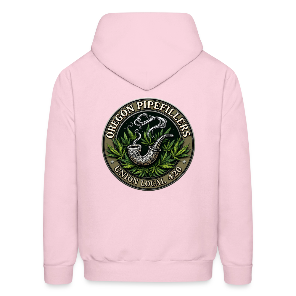 OREGON PIPEFILLERS UNION LOCAL 420 Men's Hoodie - pale pink