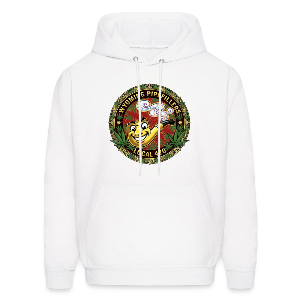 WYOMING PIPEFILLERS LOCAL 420 F/B DESIGN Men's Hoodie - white
