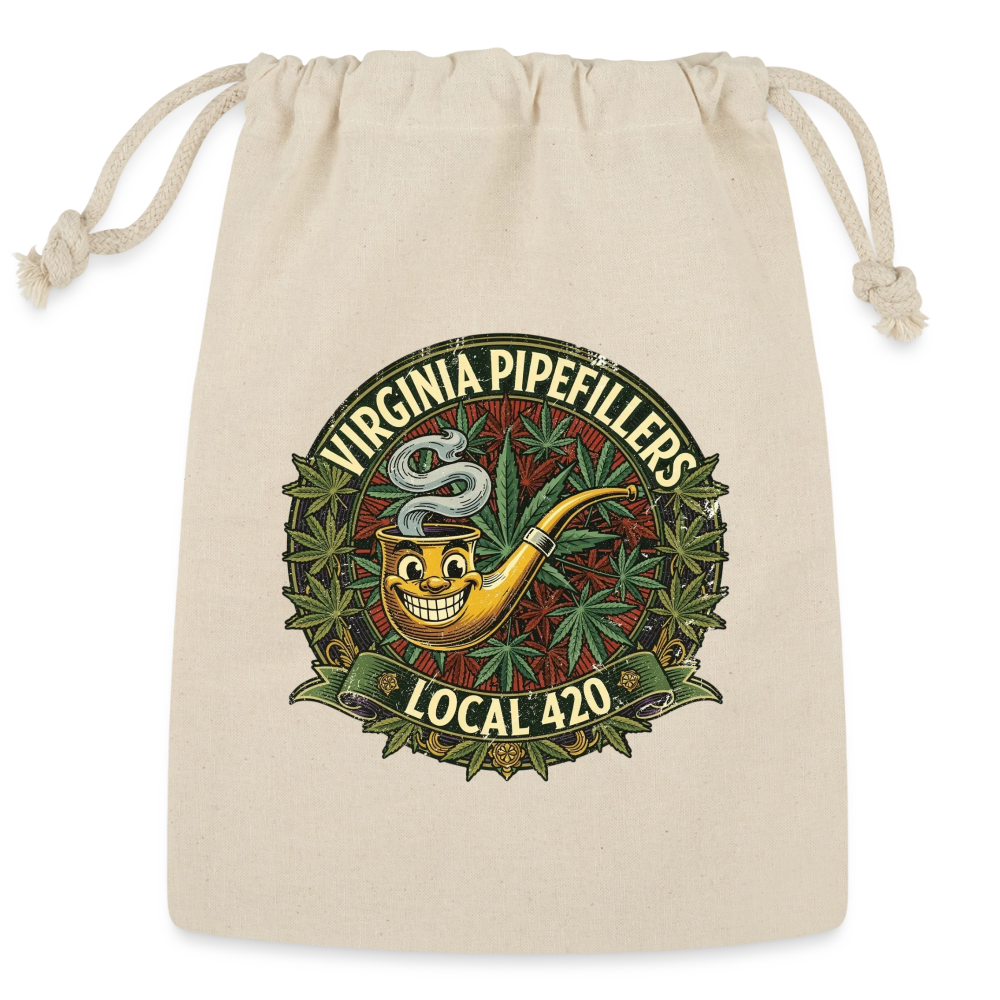 VIRGINIA PIPEFILLERS LOCL 420 Union Reusable Gift Bag - Natural