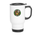 NEW MEXICO PIPEFILLERS LOCAL 420 14oz Stainless Steel Travel Mug - white