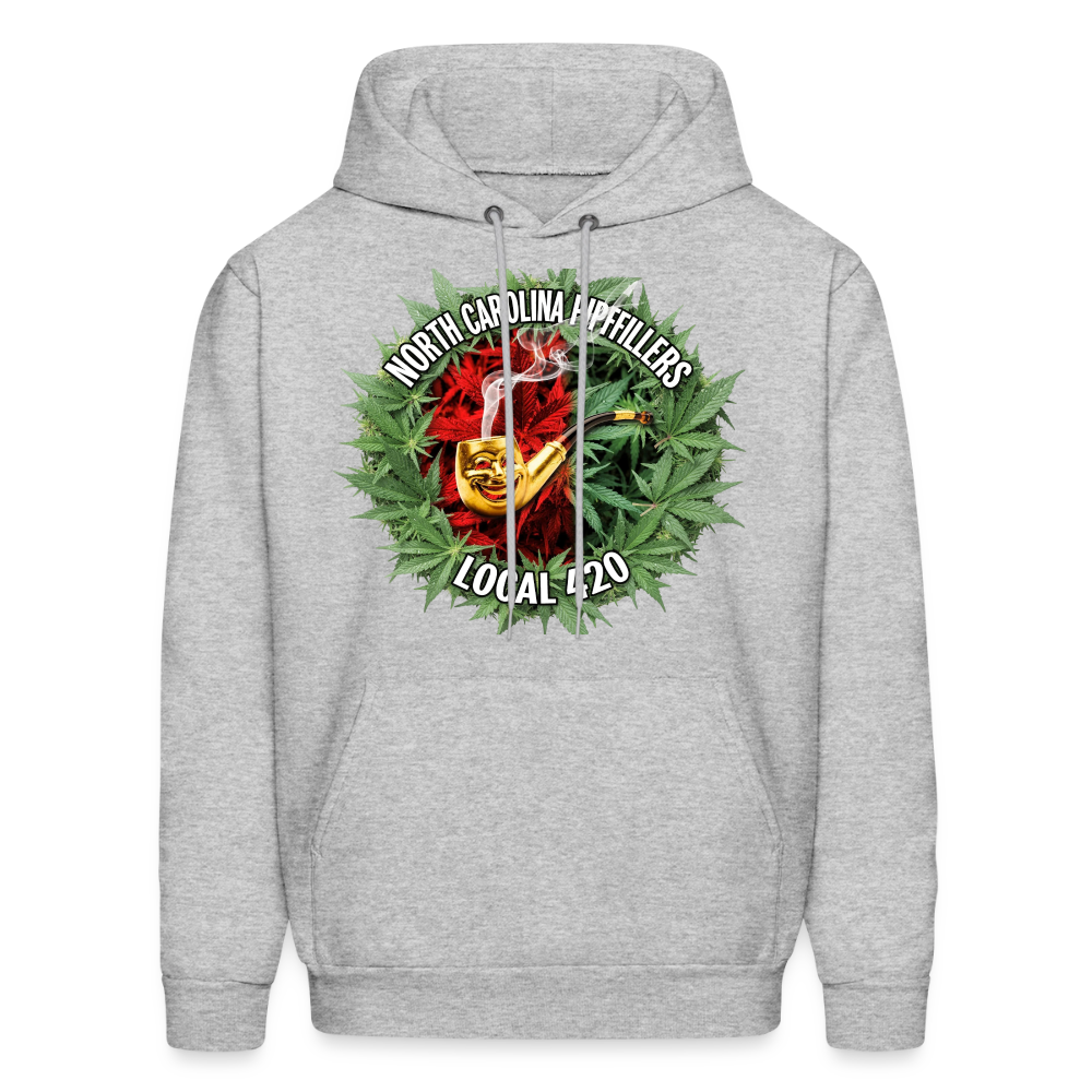 NORTH CAROLINA  PIPEFILLERS LOCAL 420 Men's Hoodie - heather gray