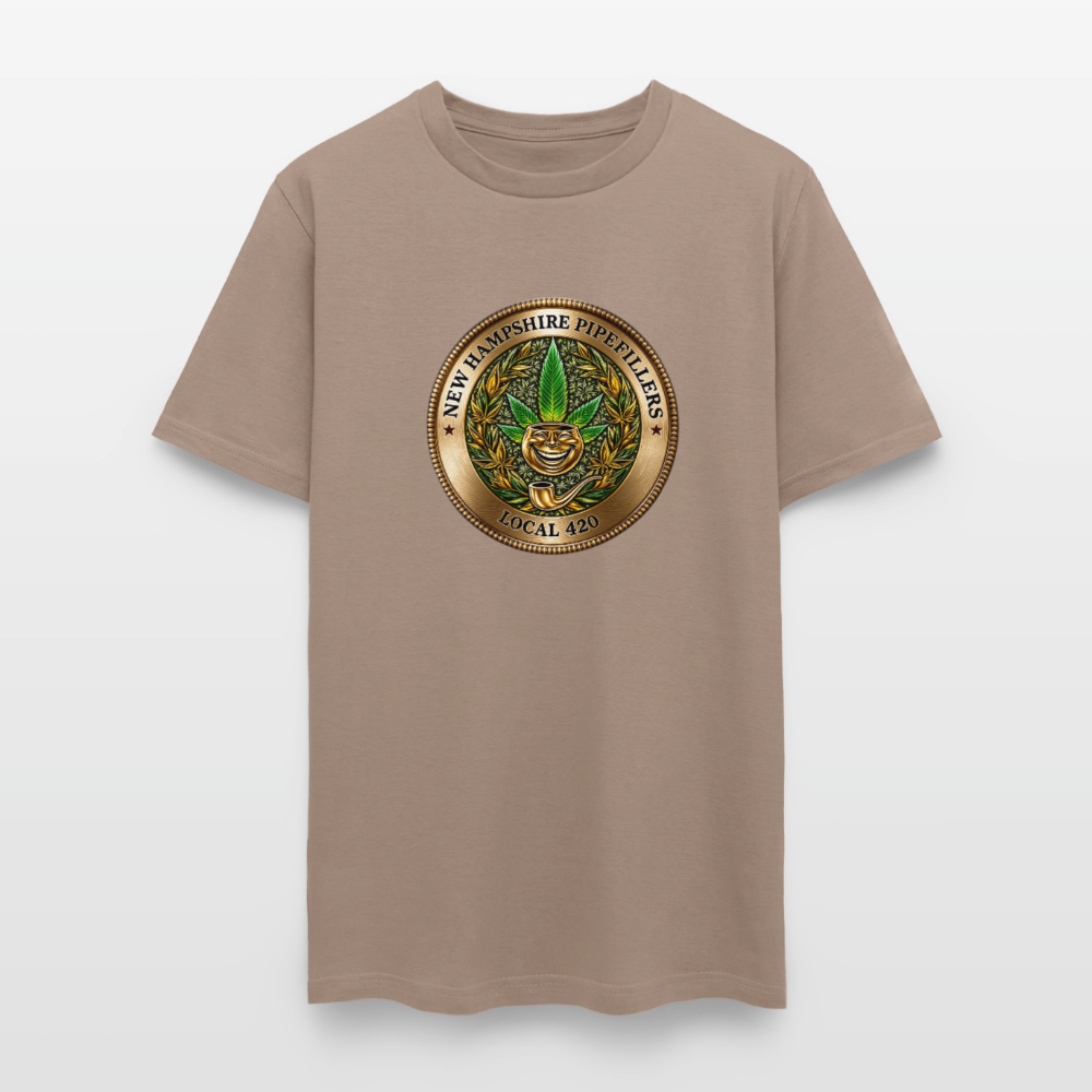 NEW HAMPSHIRE PIPEFILLERS UNION LOCAL 420 Men's T-Shirt - safari