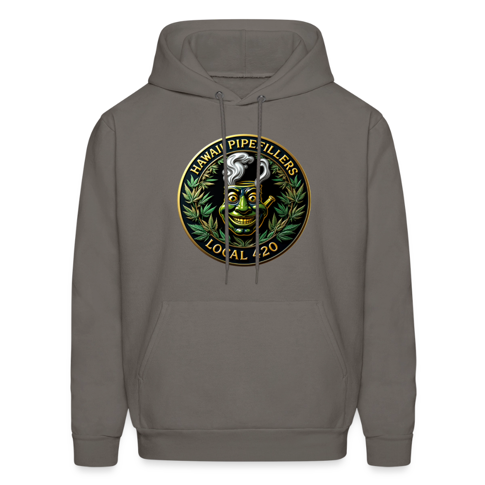 HAWAII PIPEFILLERS LOCAL 420 F/B DESIGN Men's Hoodie - asphalt gray