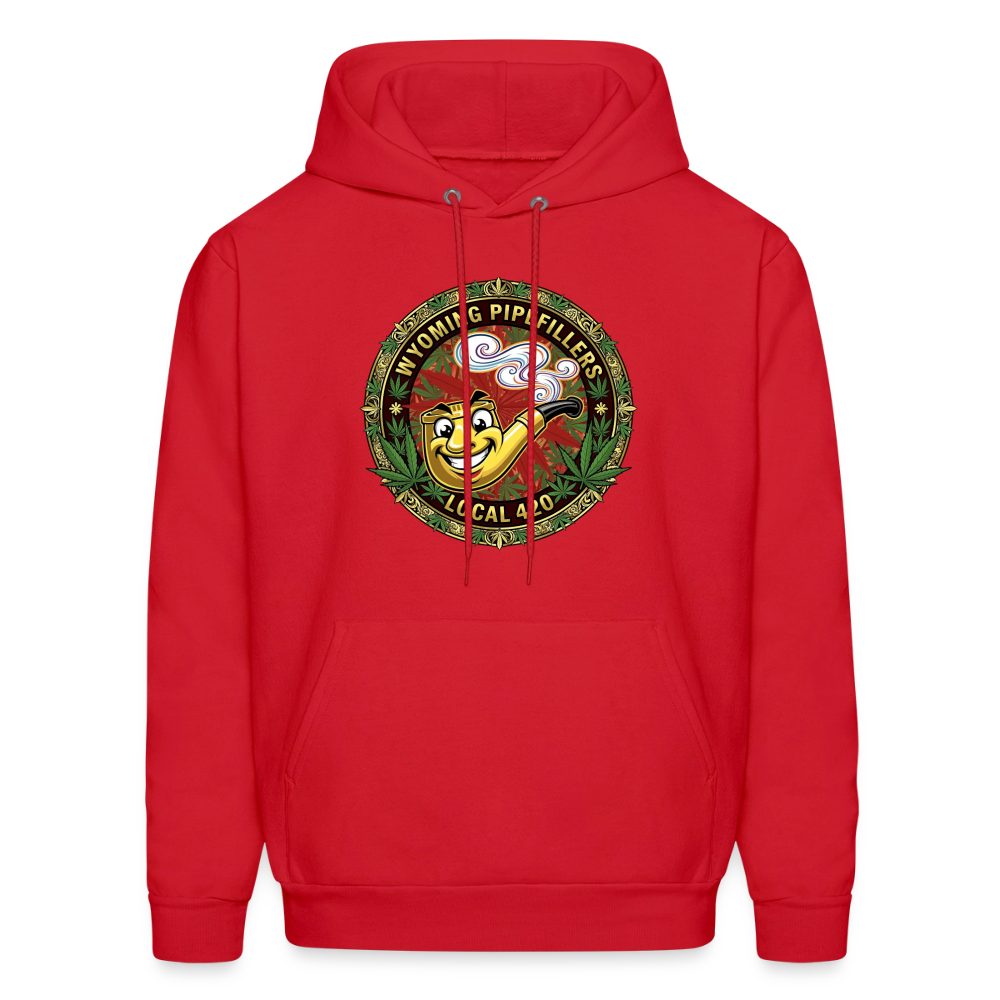 WYOMING PIPEFILLERS LOCAL 420 F/B DESIGN Men's Hoodie - red