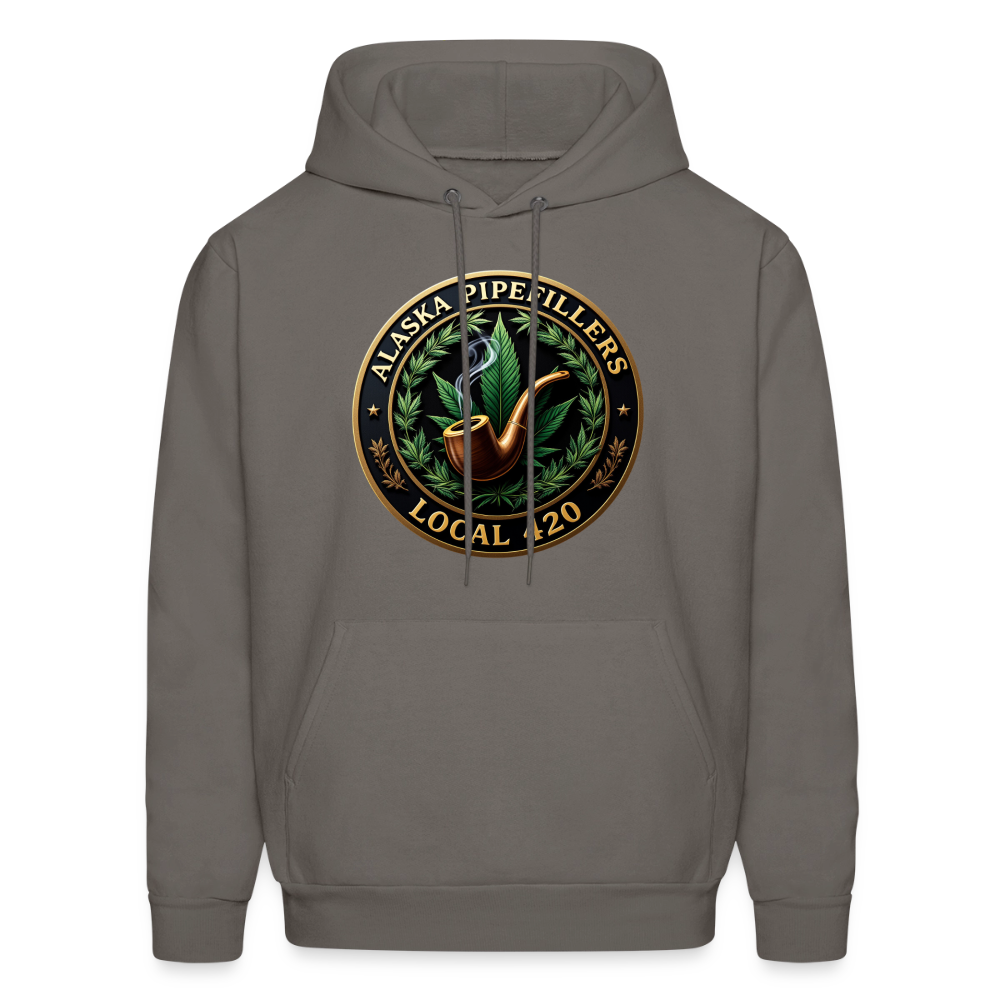 ALASKA PIPEFILLERS LOCAL 420 Men's Hoodie - asphalt gray