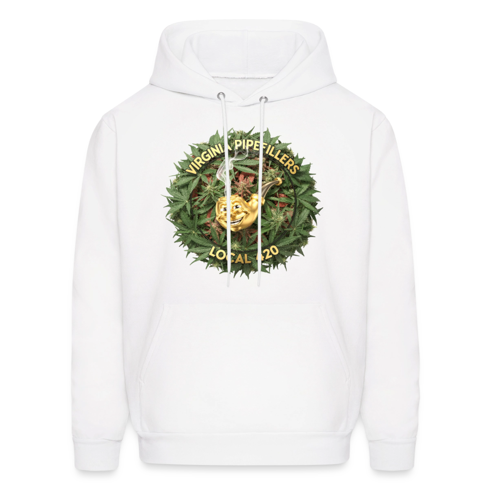 VIRGINIA PIPEFILLERS LOCAL 420 F/B DESIGN Men's  Hoodie - white