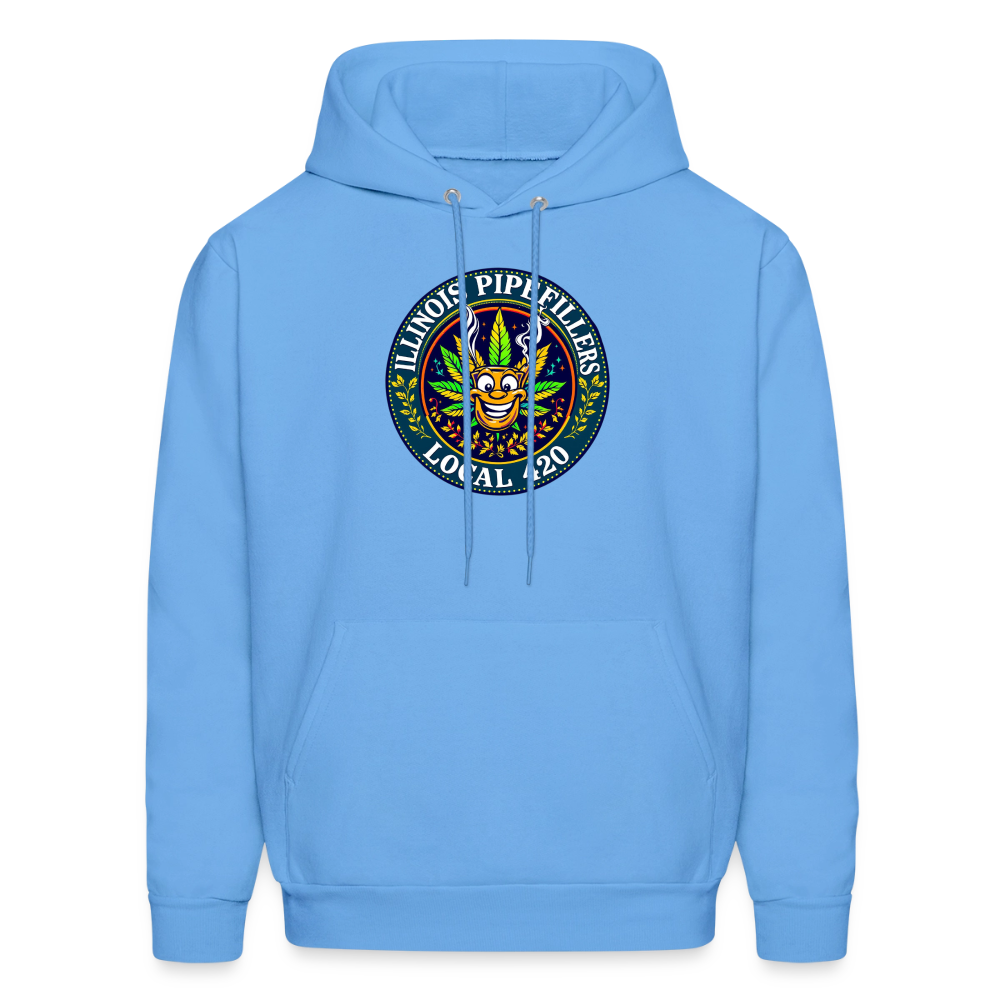 ILLINOIS PIPEFILLERS LOCAL 420 Men's Hoodie - carolina blue