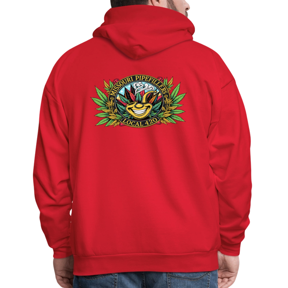 MISSOURI PIPEFILLERS LOCAL 420  F/B DESIGNS Men's Hoodie - red