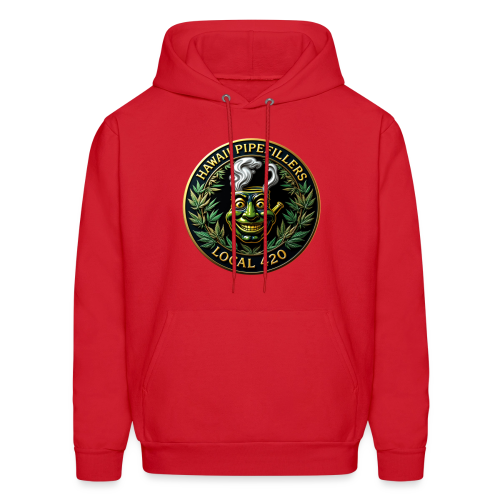 HAWAII PIPEFILLERS LOCAL 420 F/B DESIGN Men's Hoodie - red