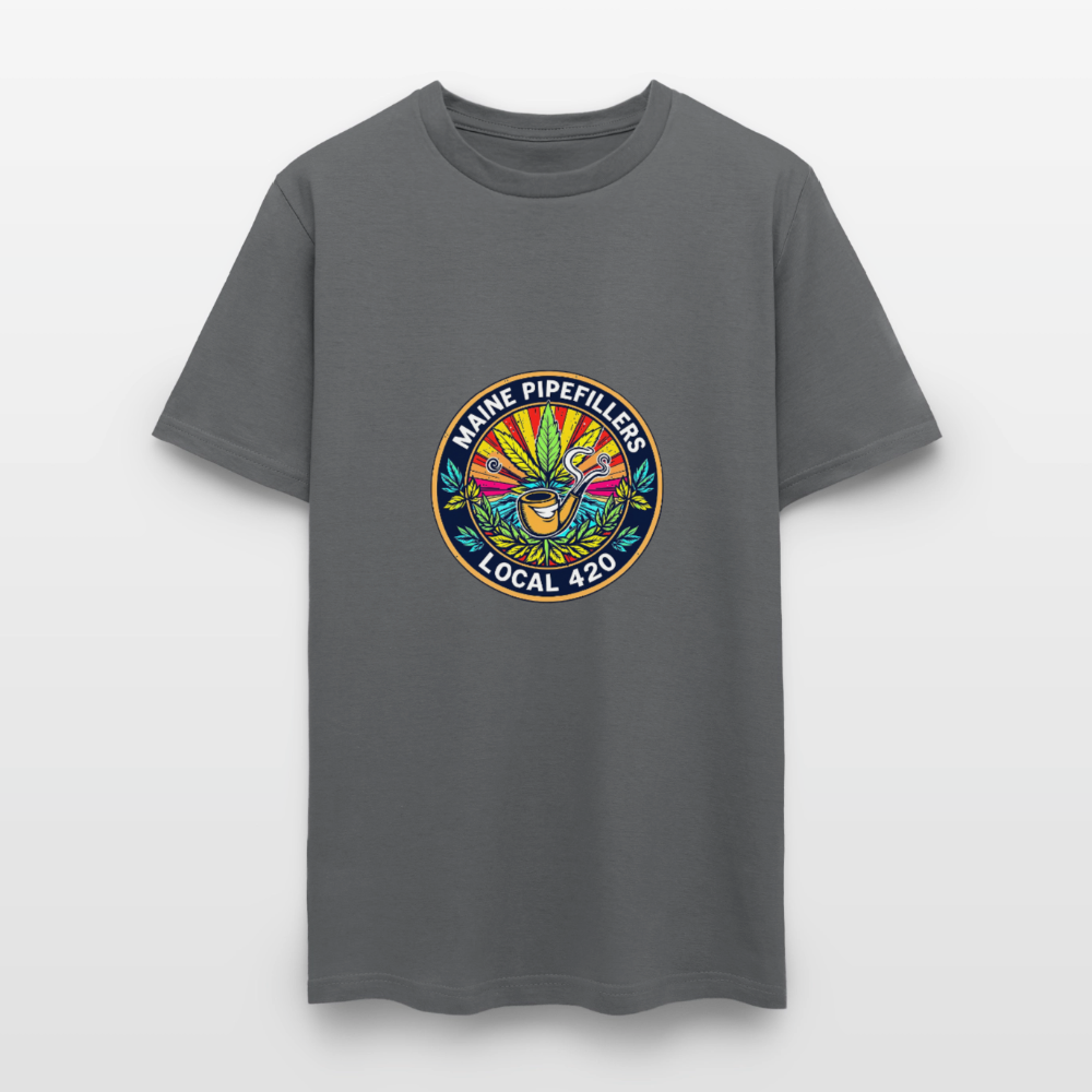 MAINE PIPEFILLERS LOCAL 420 Men's T-Shirt - charcoal