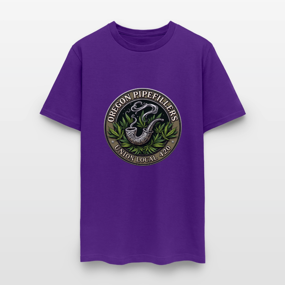 OREGON PIPEFILLERS UNION LOCAL 420 Men's T-Shirt - purple