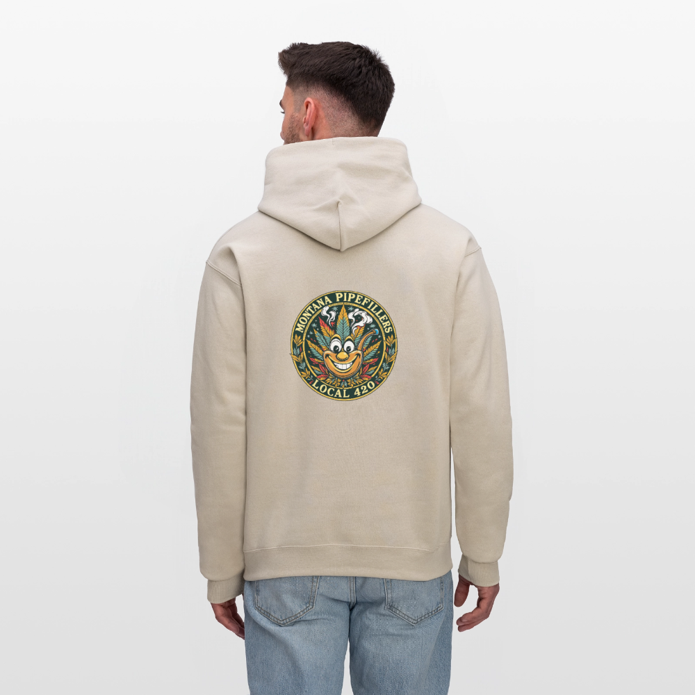 MONTANA PIPEFILLERS LOCAL 420 F/B DESIGN Men's Hoodie - Sand