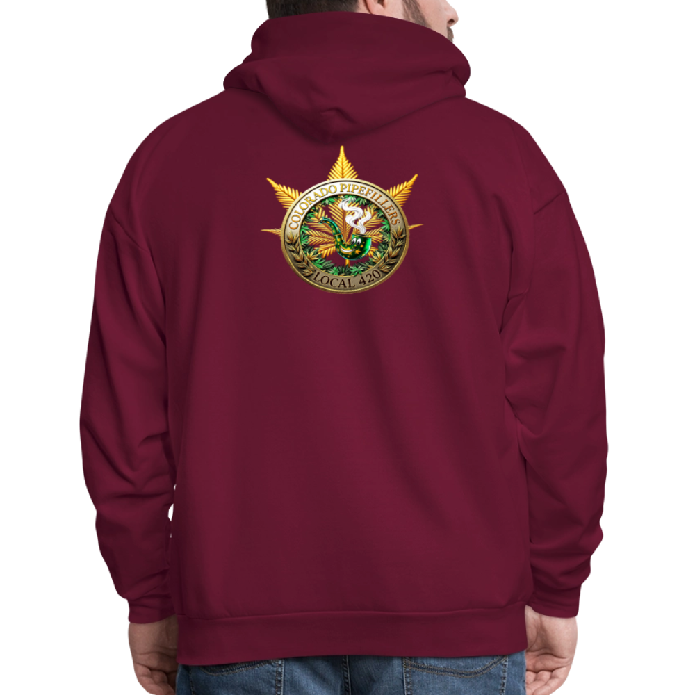 COLORADO PIPEFILLERS LOCAL 420 Men's Hoodie - burgundy