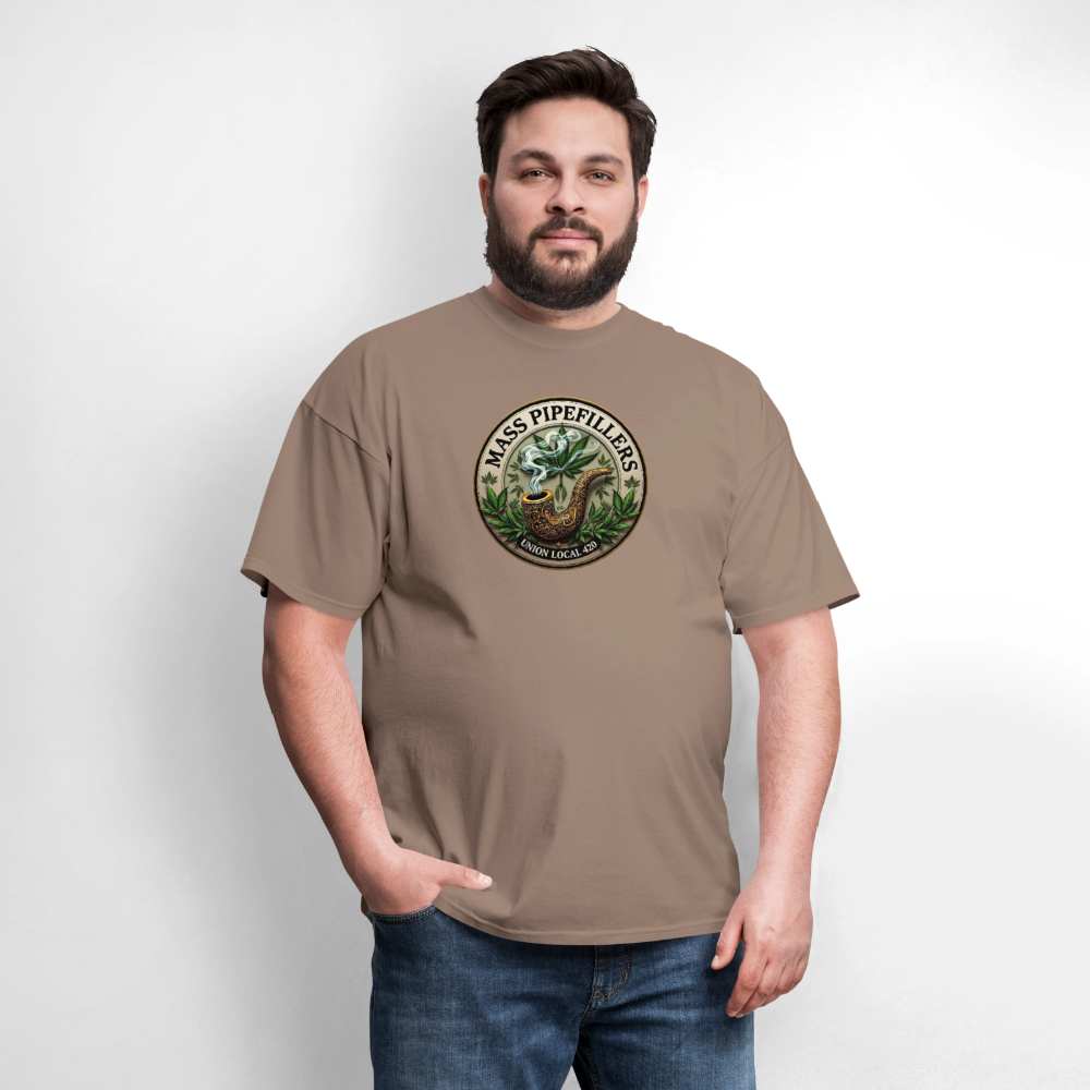 MASS PIPEFILLERS LOCAL 420 Men's T-Shirt - safari