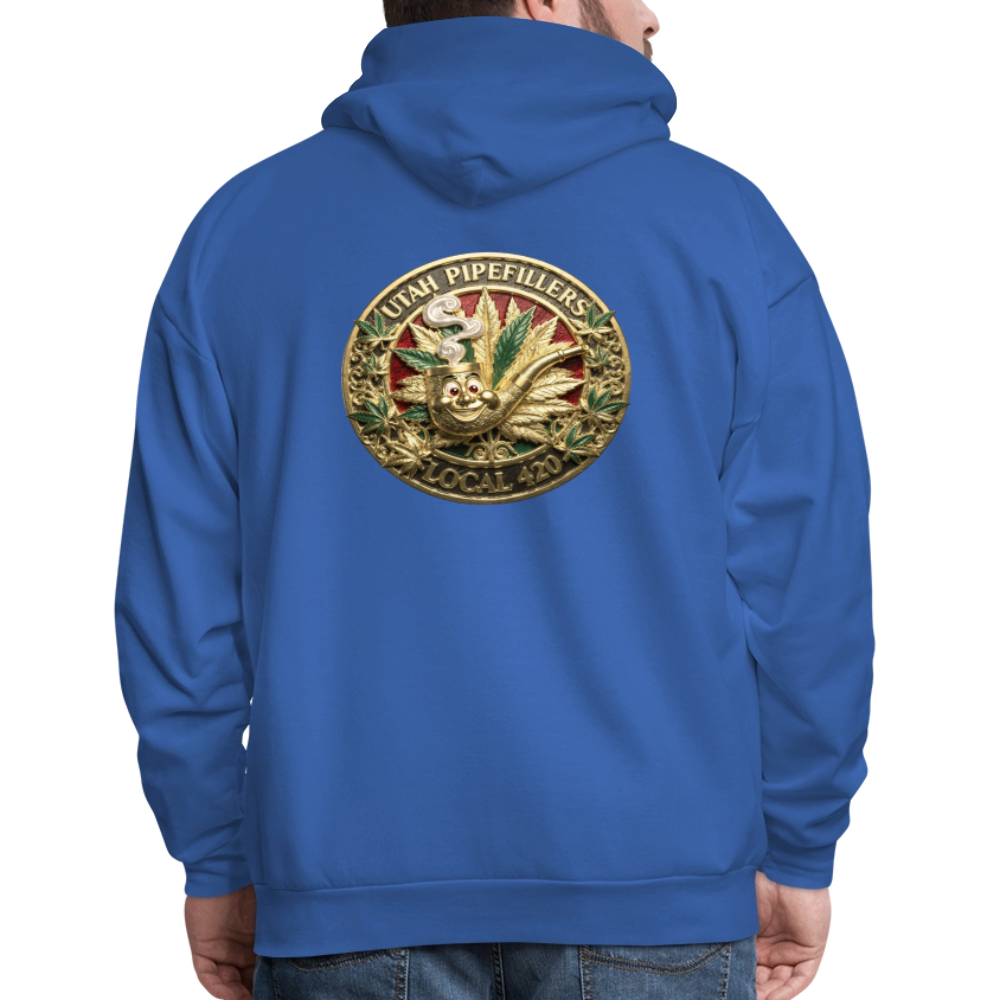UTAH PIPEFILLERS LOCAL 420 F/B DESIGN Men's Hoodie - royal blue