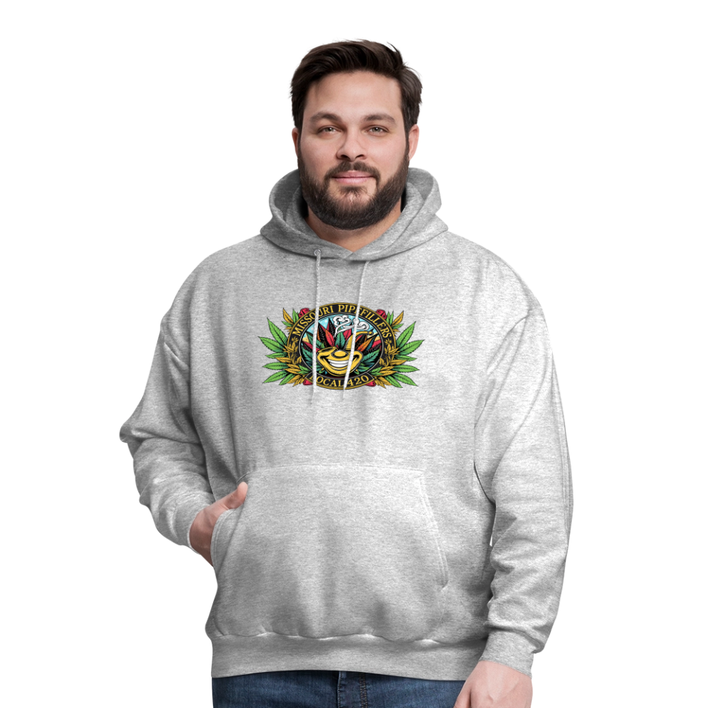 MISSOURI PIPEFILLERS LOCAL 420 Dog Bandana Men's Hoodie - heather gray