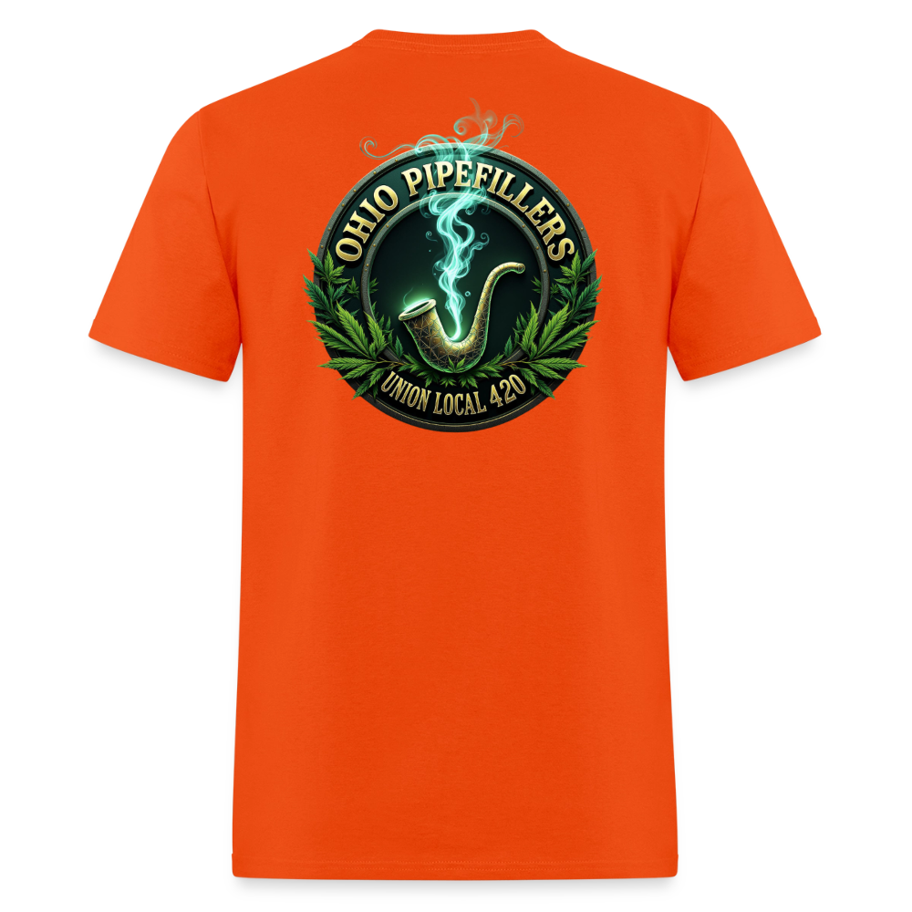 OHIO PIPEFILLERS UNION LOCAL 420 F/B DESIGNS Men's T-Shirt - orange
