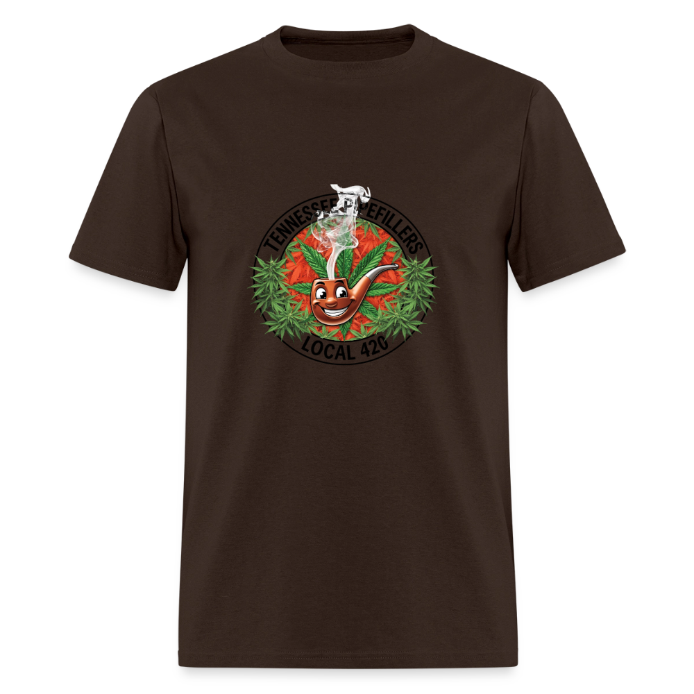 TENNESSEE PIPEFILLERS LOCAL 420 Men's T-Shirt - brown