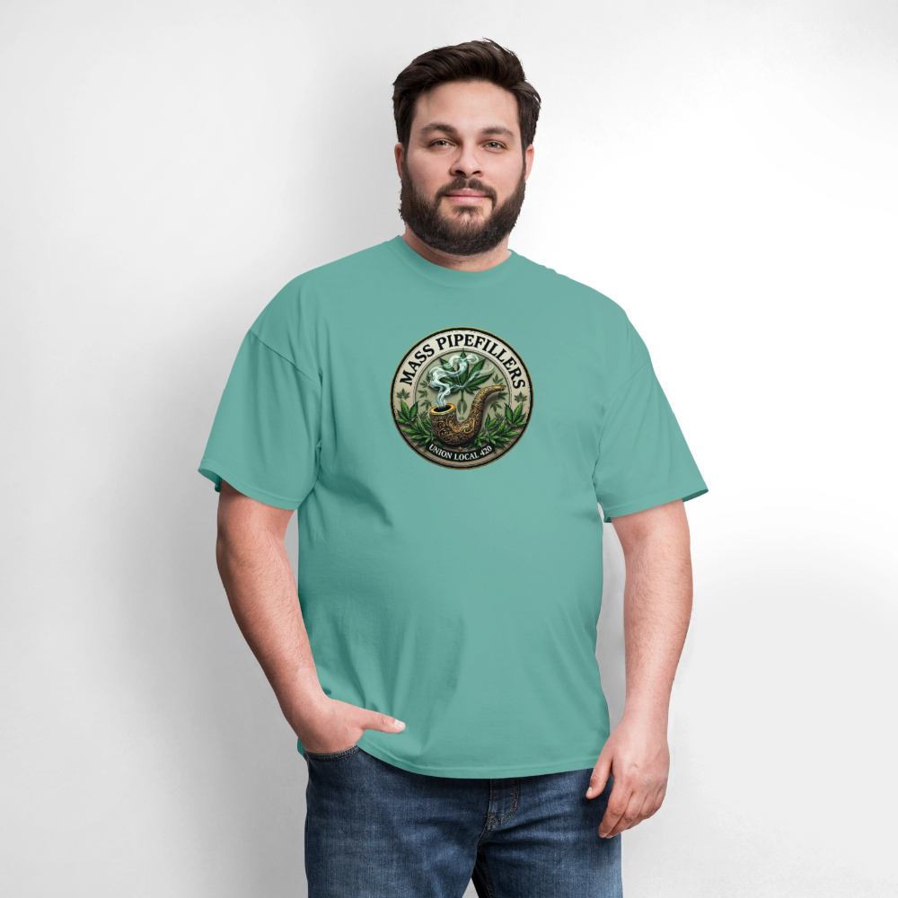 MASS PIPEFILLERS LOCAL 420 Men's T-Shirt - aquatic