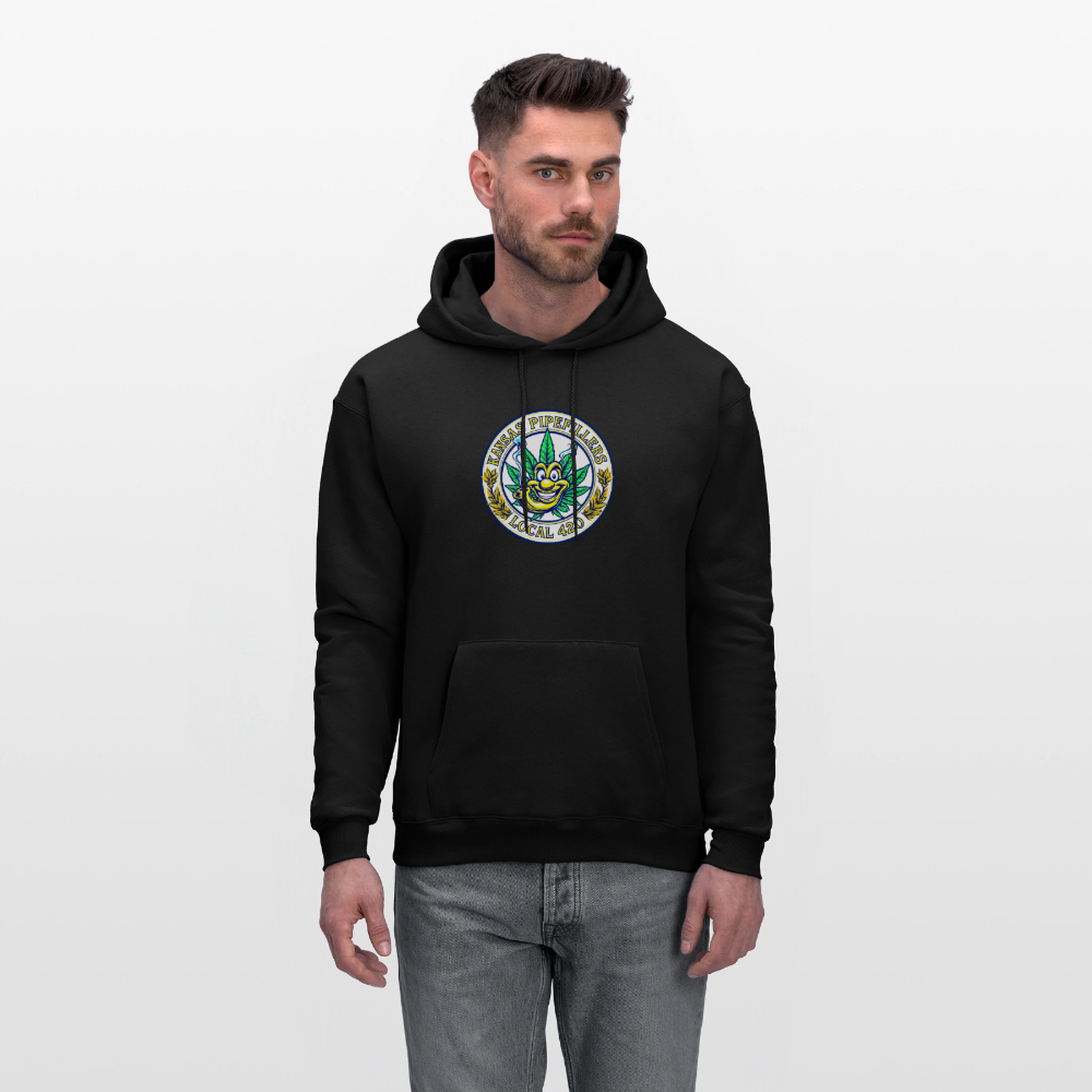 KANSAS PIPEFILLERS LOCAL 420 Men's Hoodie - black