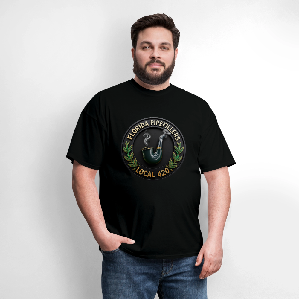 FLORIDA PIPEFILLERS LOCAL 420 F/B DESIGN Men's T-Shirt - black