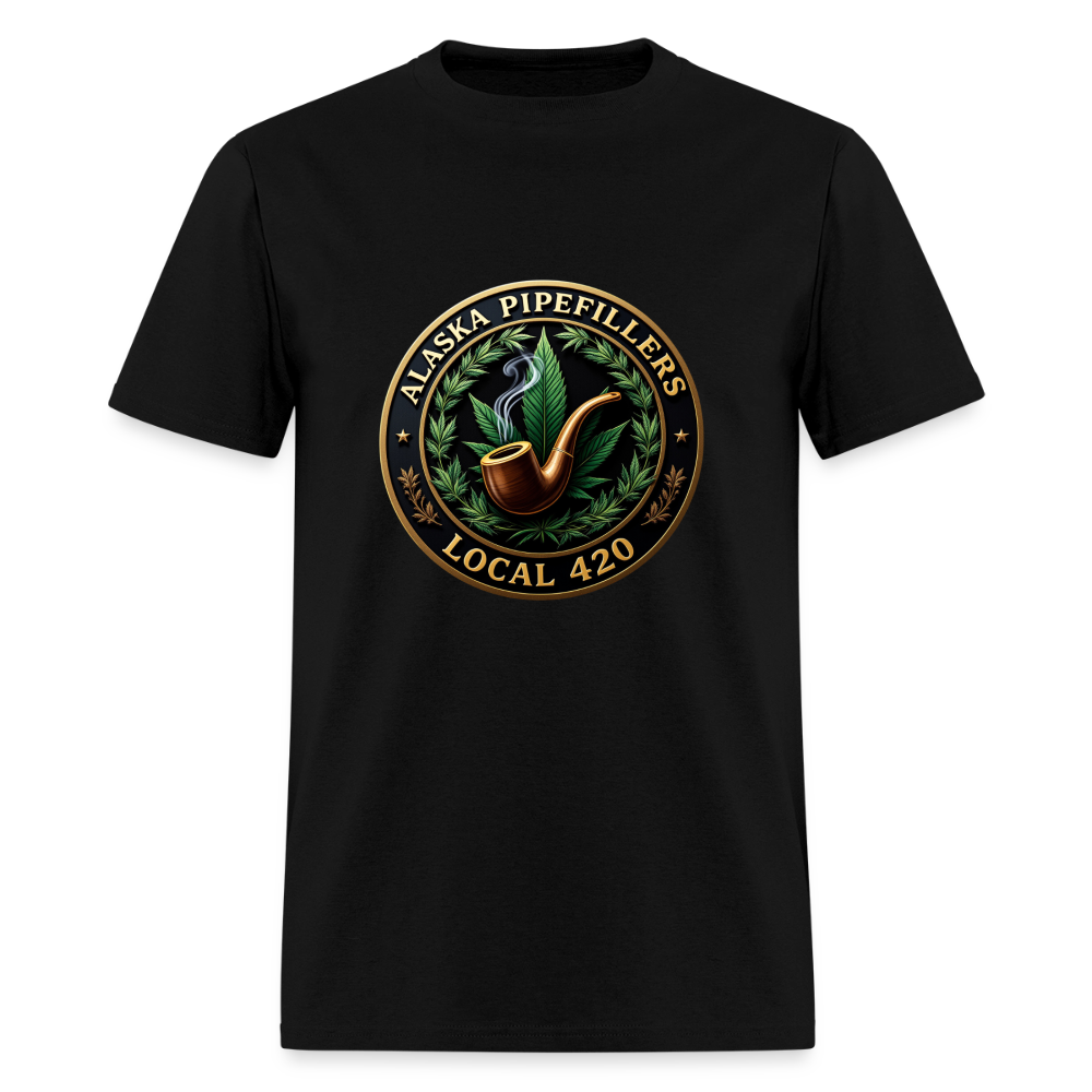 ALASKA PIPEFILLERS LOCAL 420 Men's T-Shirt - black