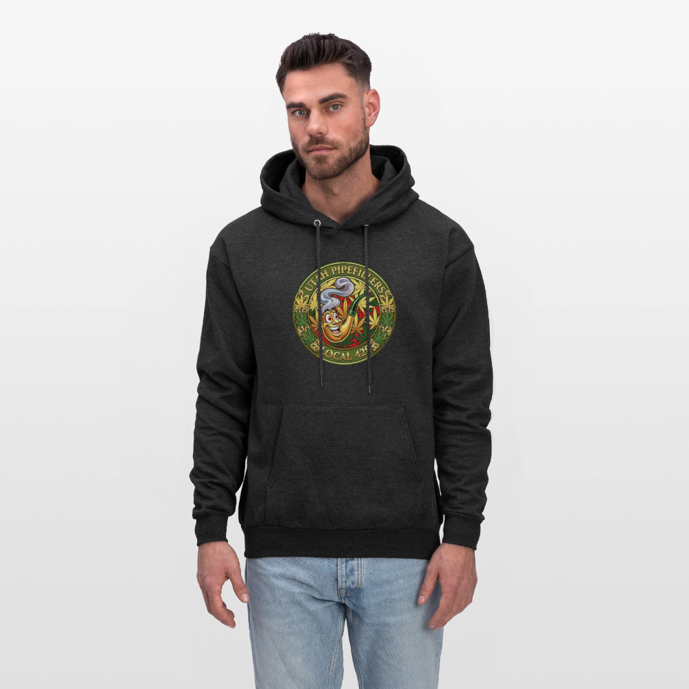 UTAH PIPEFILLERS LOCAL 420 Men's Hoodie - charcoal grey