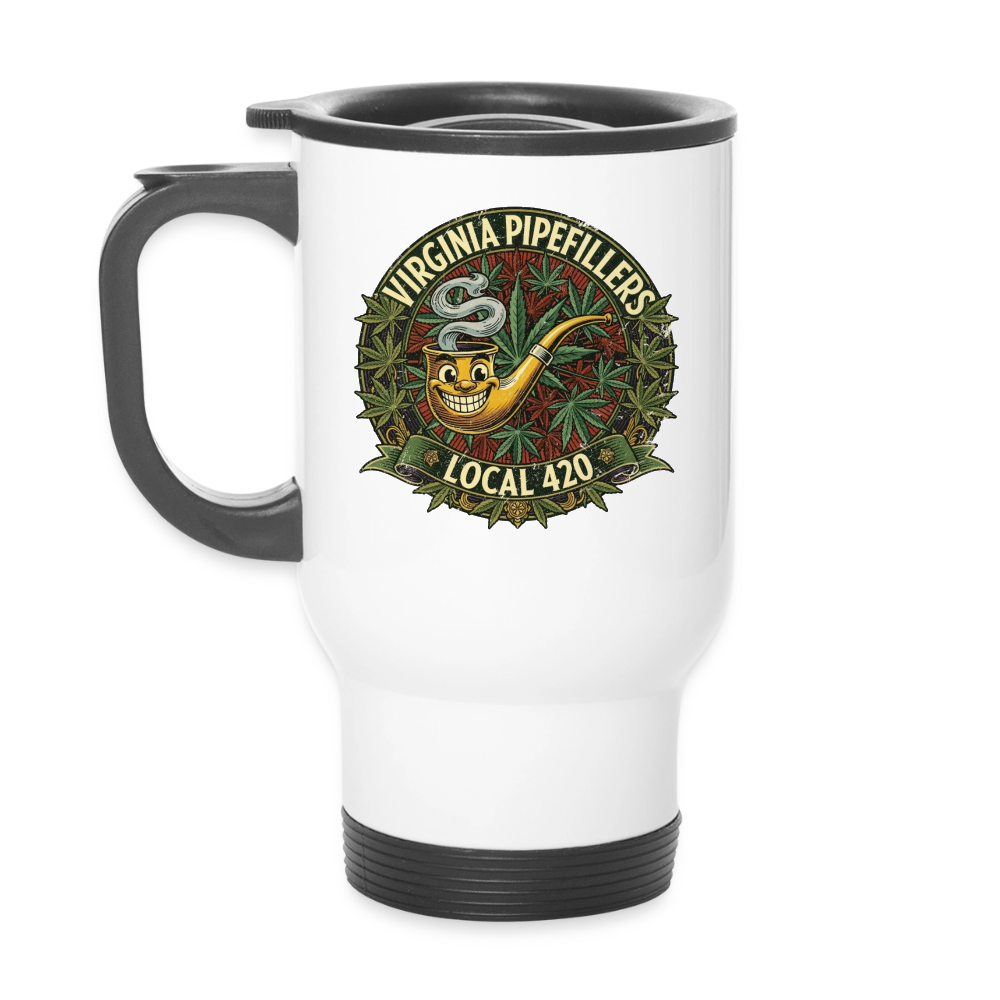 VIRGINIA PIPEFILLERS LOCL 420 14oz Stainless Steel Travel Mug - white