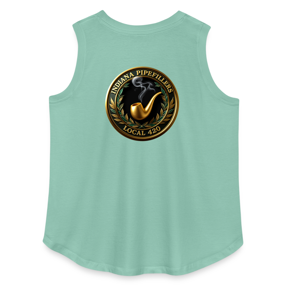 INDIANA PIPEFILLERS LOCAL 420 F/B DESIGN Women's Curvy Relaxed Tank Top - saltwater