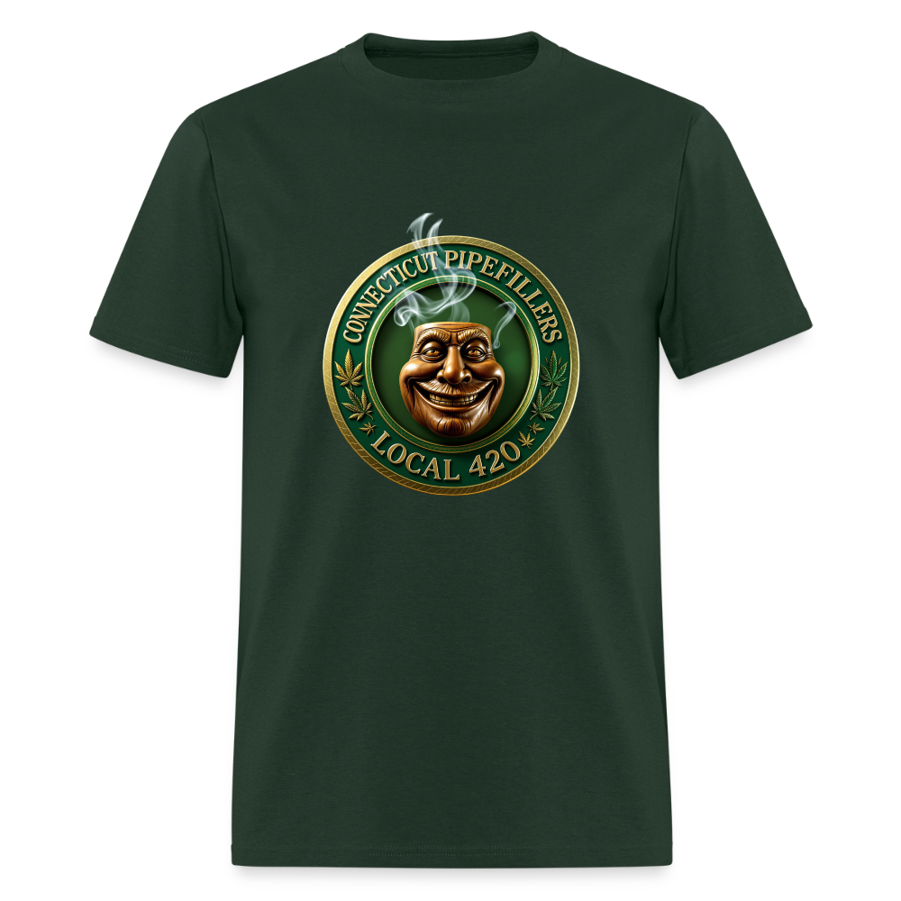 CONNECTICUT PIPEFILLERS LOCAL 420 F/B DESIGN Men's T-Shirt - forest green