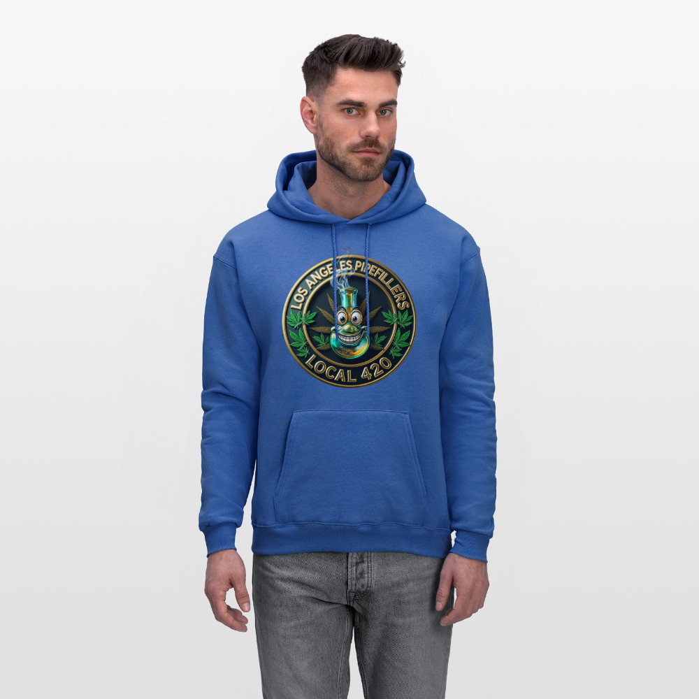 LOS ANGLES PIPEFILLERS LOCAL 420 Men's Hoodie - royal blue