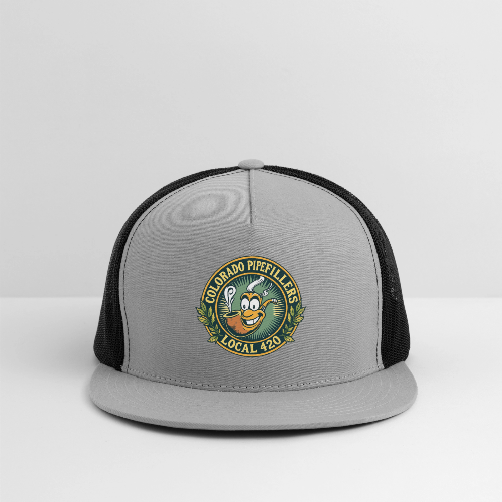 COLORADO PIPEFILLERS LOCAL 420 Trucker Hat - gray/black
