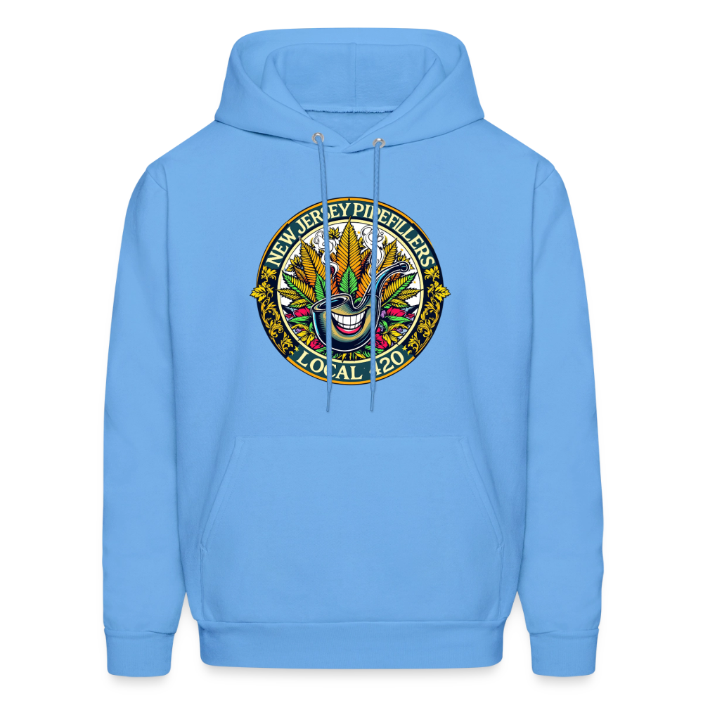 NEW JERSEY PIPEFILLERS LOCAL 420 Men's Hoodie - carolina blue