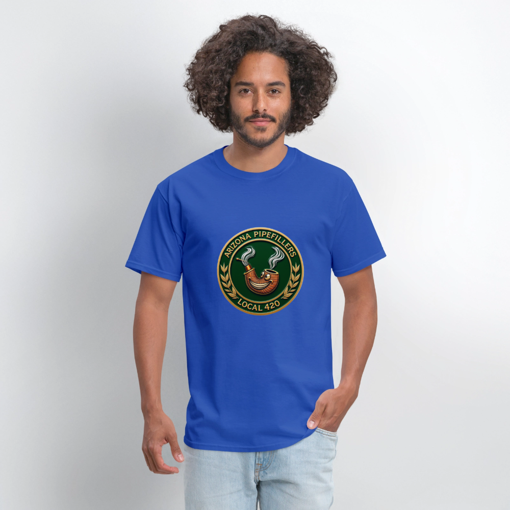 ARIZONIA PIPEFILLERS LOCAL 420 Men's T-Shirt - royal blue