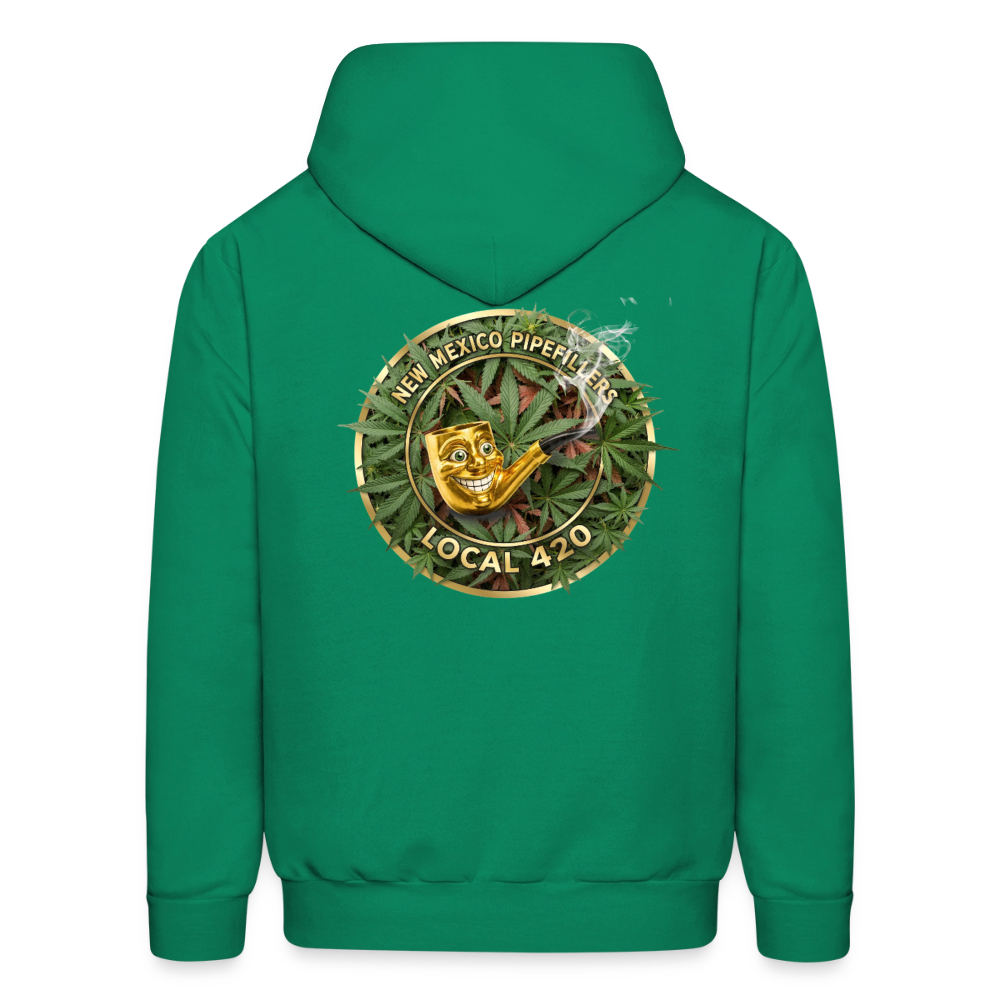NEW MEXICO PIPEFILLERS LOCAL 420 Men's Hoodie - kelly green