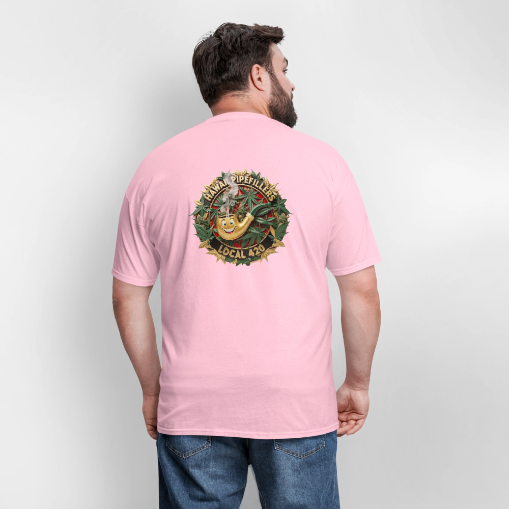 HAWAII PIPEFILLERS LOCAL 420 F/B DESIGN Men's T-Shirt - pink