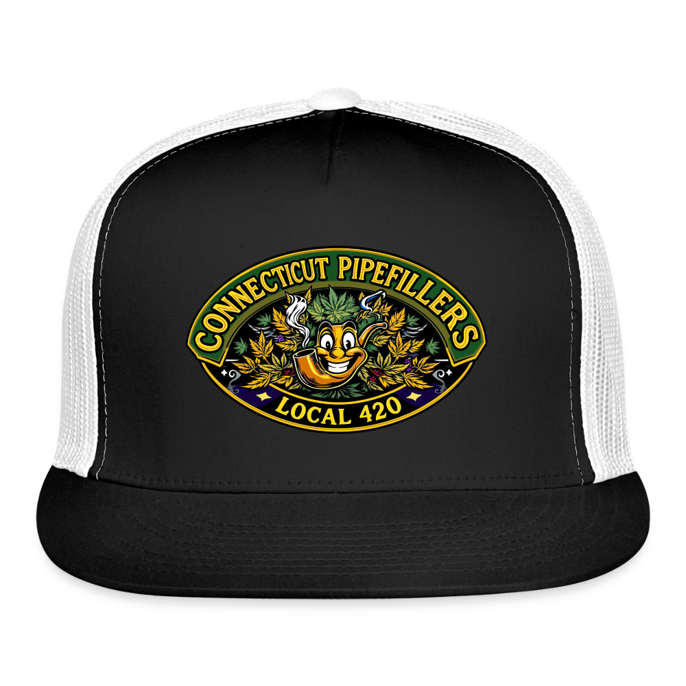 CONNECTICUT PIPEFILLERD LOCAL 420 Trucker Hat - black/white