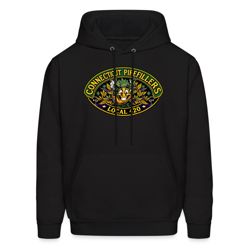 CONNECTICUT PIPEFILLERD LOCAL 420 F/B DESIGN Men's Hoodie - black