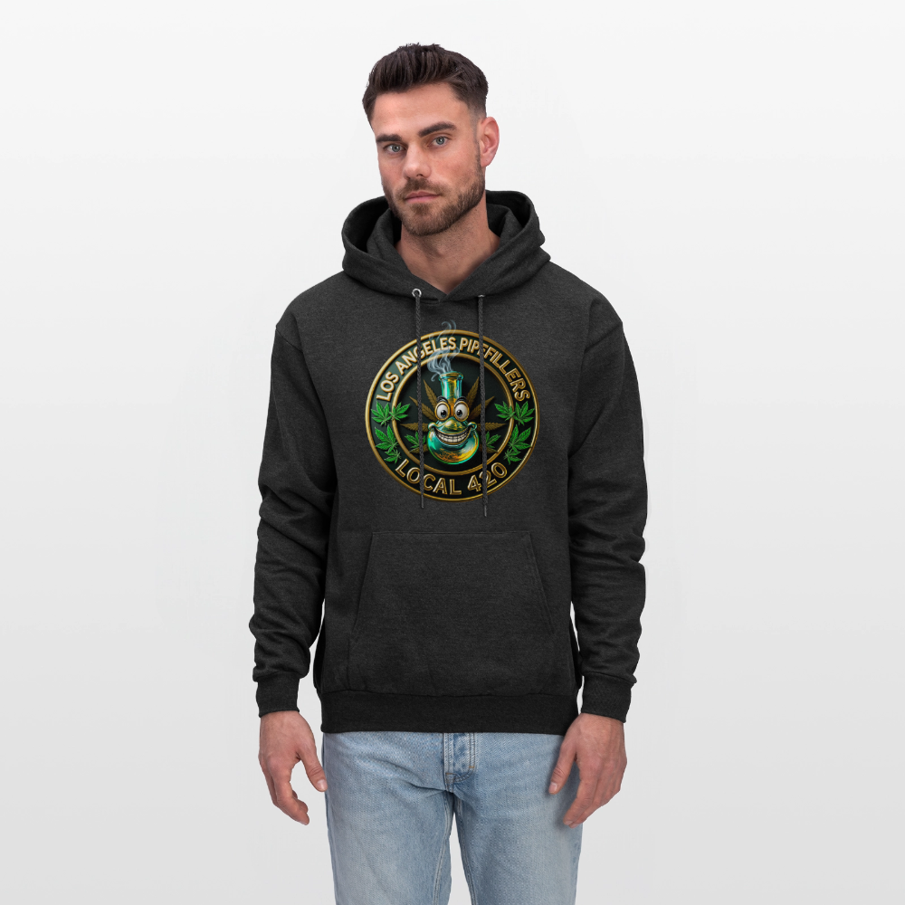LOS ANGLES PIPEFILLERS LOCAL 420 Men's Hoodie - charcoal grey