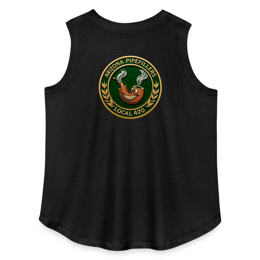 ARIZONIA PIPEFILLERS LOCAL 420 F/B DESIGN Women's Curvy Relaxed Tank Top - black